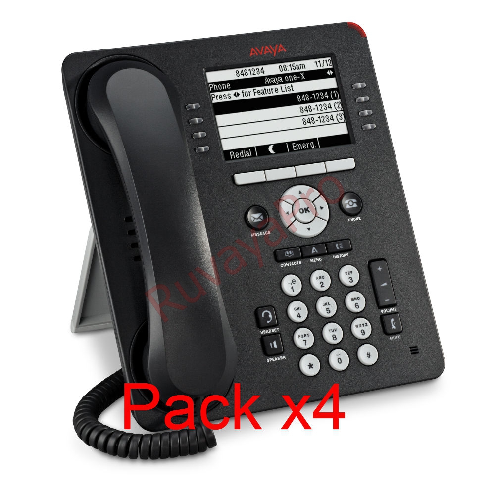 Avaya IP PHONE 9608G GRAY GLOBAL 4 PACK 700510905 - RuvayaPro - Официальный  поставщик RuVaya в России